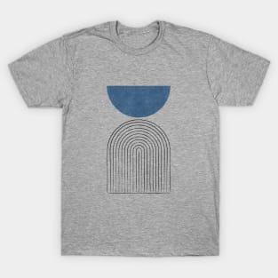 Arch Balance Blue - Mid century modern T-Shirt